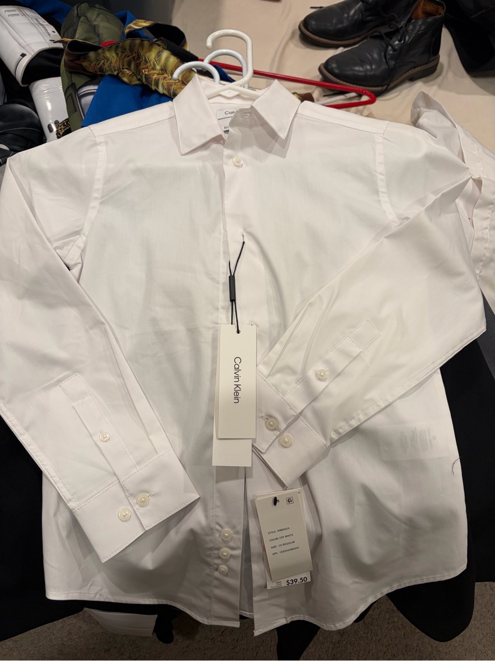 Calvin Klein Kids White Dress Shirt